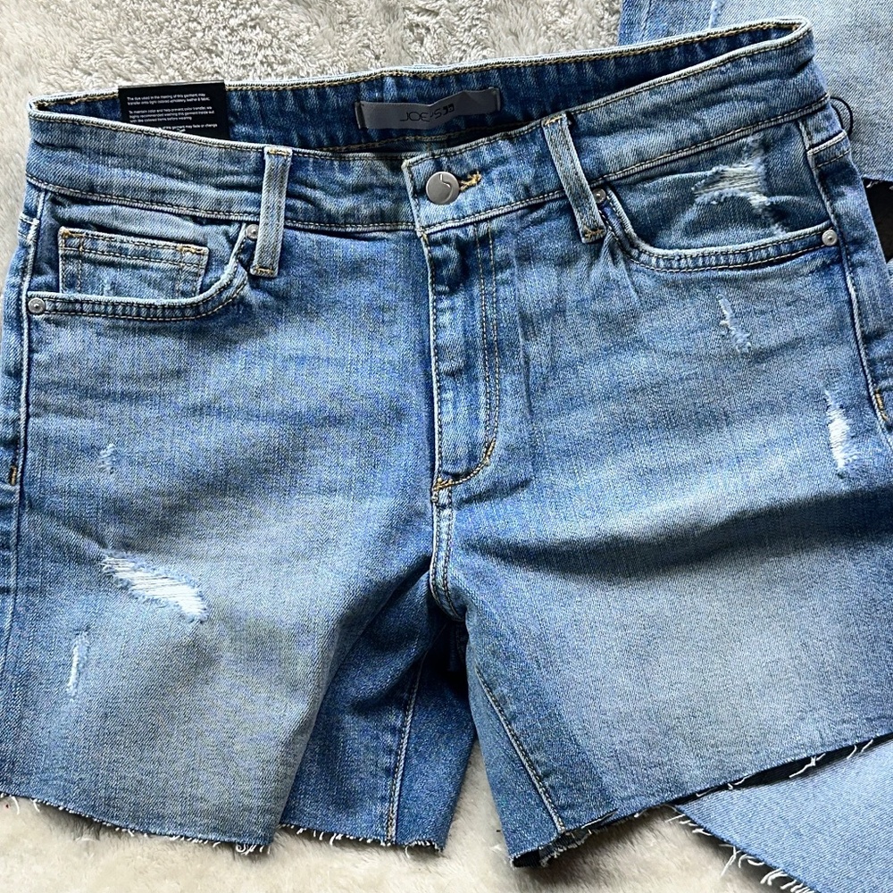 3 Pairs Joe's Jeans High Rise and Cut Off Shorts Size 27 Raw Hem - Picture 3 of 8